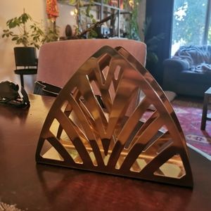 Brass/gold napkin holder